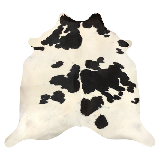 Natural Brazilian Cowhide Rug -  Espresso & Ivory