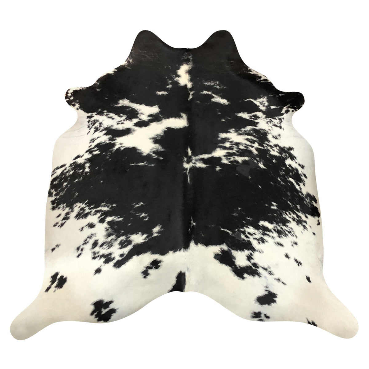 Natural Brazilian Cowhide Rug -  Espresso & Ivory