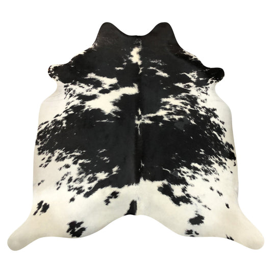 Natural Brazilian Cowhide Rug -  Espresso & Ivory