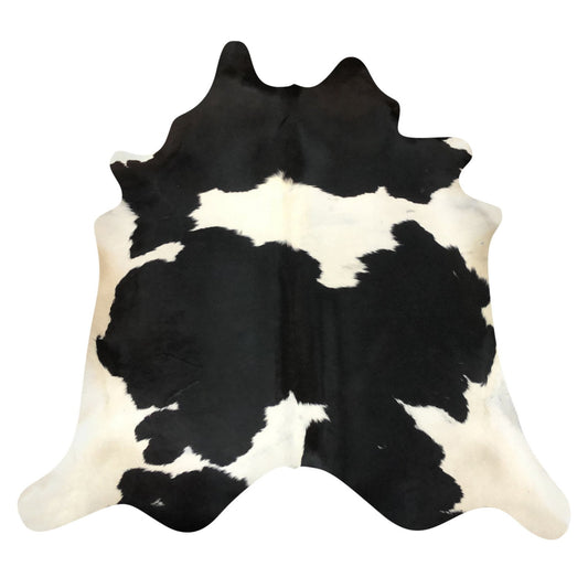 Natural Brazilian Cowhide Rug -  Espresso & Ivory