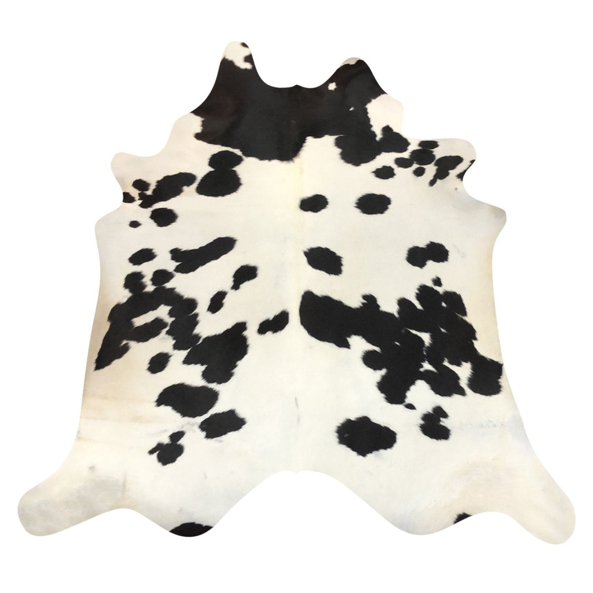 Natural Brazilian Cowhide Rug -  Espresso & Ivory