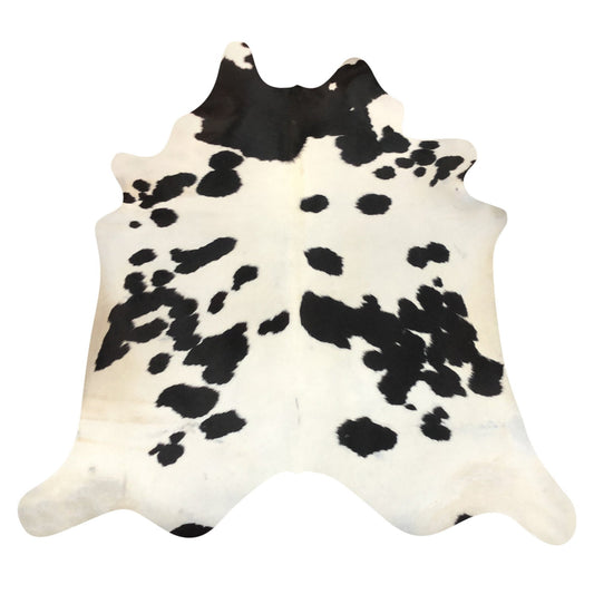 Natural Brazilian Cowhide Rug -  Espresso & Ivory