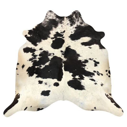 Natural Brazilian Cowhide Rug -  Espresso & Ivory