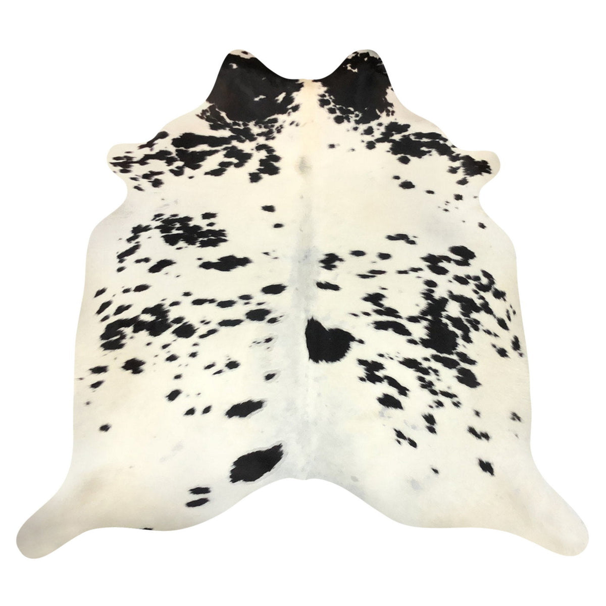 Natural Brazilian Cowhide Rug -  Espresso & Ivory