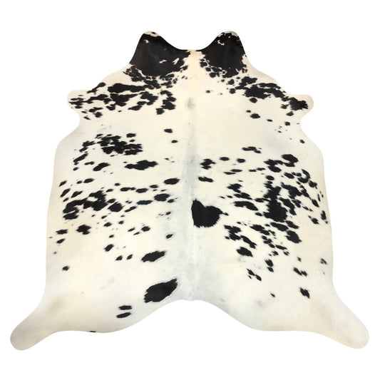Natural Brazilian Cowhide Rug -  Espresso & Ivory