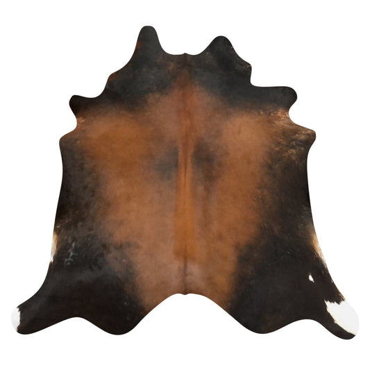 Natural Brazilian Cowhide Rug -  Mocha, Espresso & Ivory