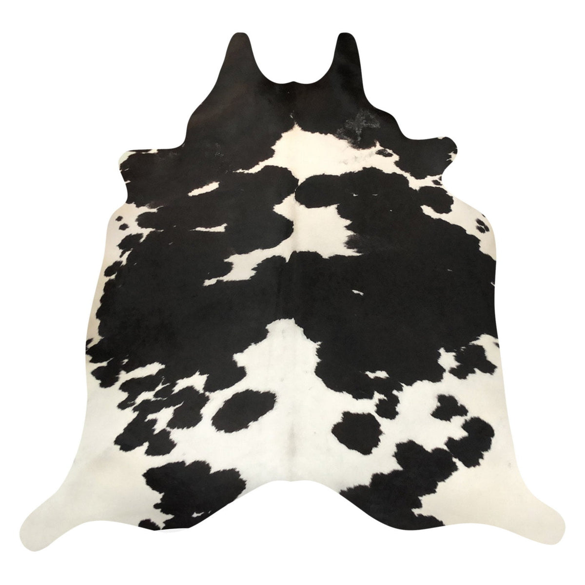 Natural Brazilian Cowhide Rug -  Espresso & Ivory
