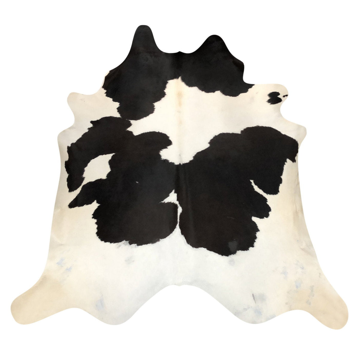 Natural Brazilian Cowhide Rug -  Espresso & Ivory