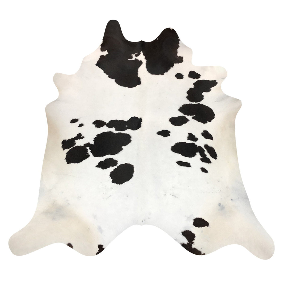 Natural Brazilian Cowhide Rug -  Espresso & Ivory