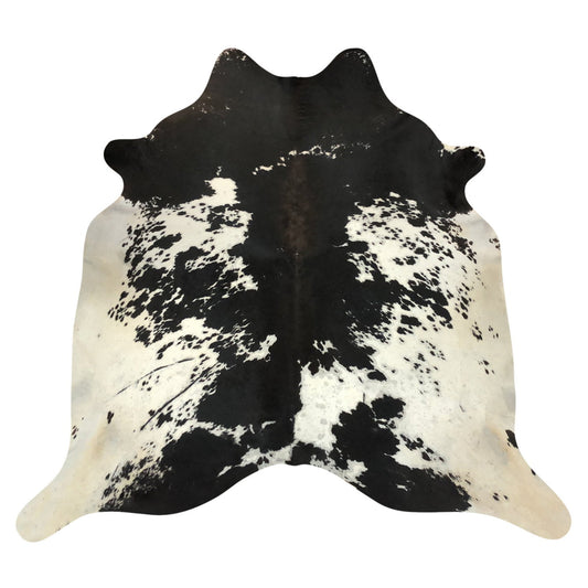 Natural Brazilian Cowhide Rug -  Espresso & Ivory
