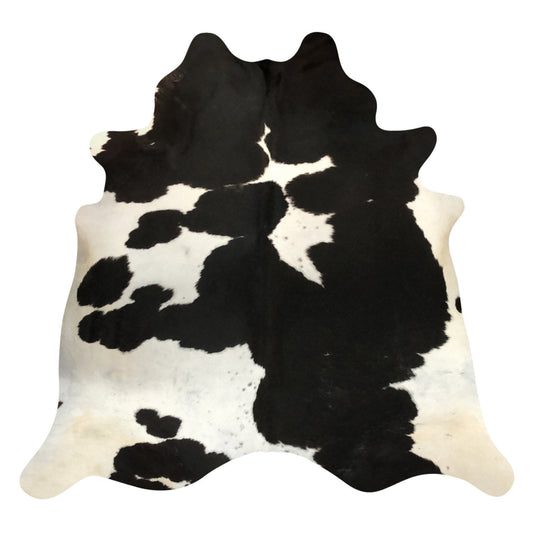 Natural Brazilian Cowhide Rug -  Espresso & Ivory