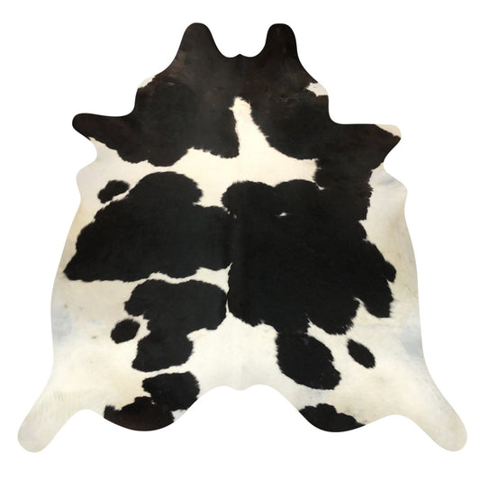 Natural Brazilian Cowhide Rug -  Espresso & Ivory