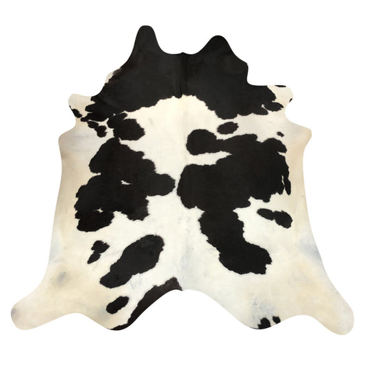 Natural Brazilian Cowhide Rug -  Espresso & Ivory