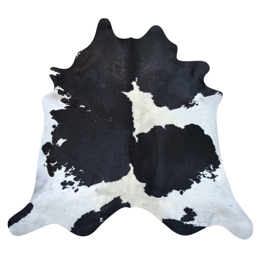 Natural Brazilian Cowhide Rug -  Espresso & Ivory