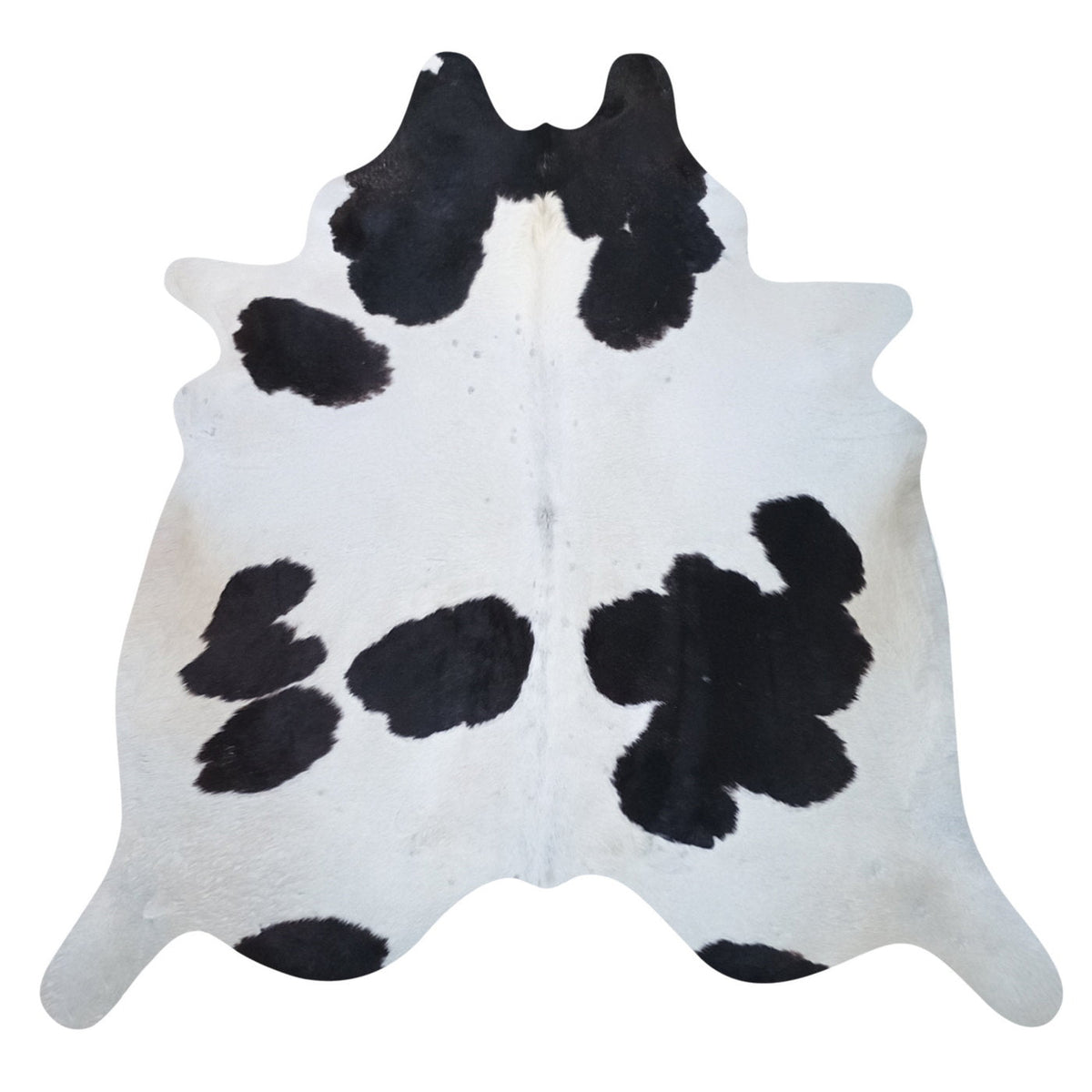 Natural Brazilian Cowhide Rug -  Espresso & Ivory