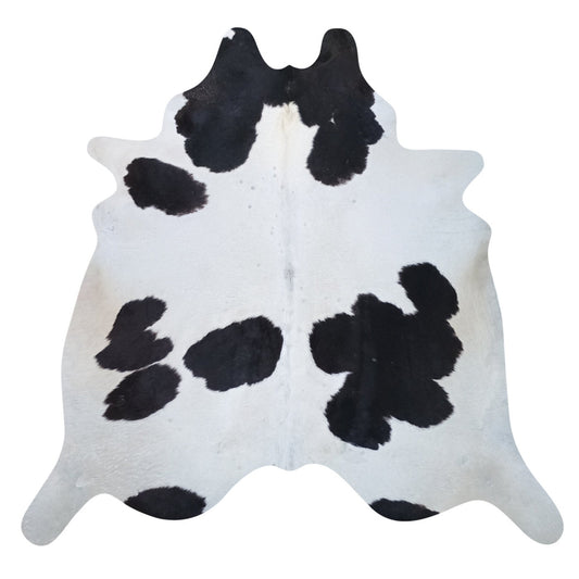 Natural Brazilian Cowhide Rug -  Espresso & Ivory