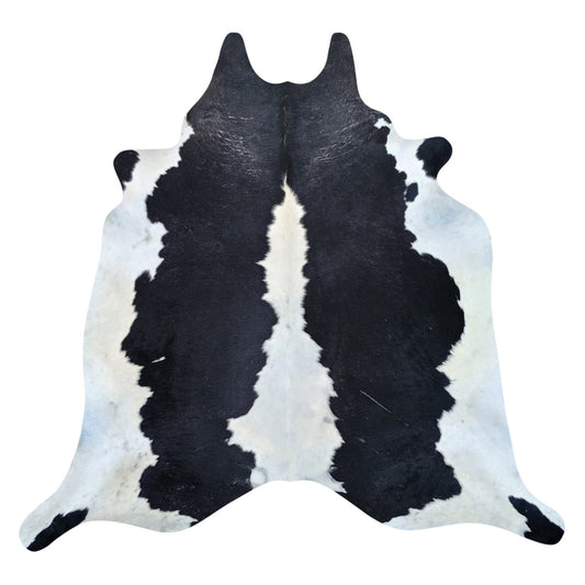 Natural Brazilian Cowhide Rug -  Espresso, Beige & Ivory
