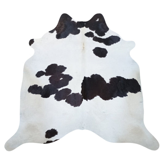 Natural Brazilian Cowhide Rug -  Ivory, Espresso & Beige