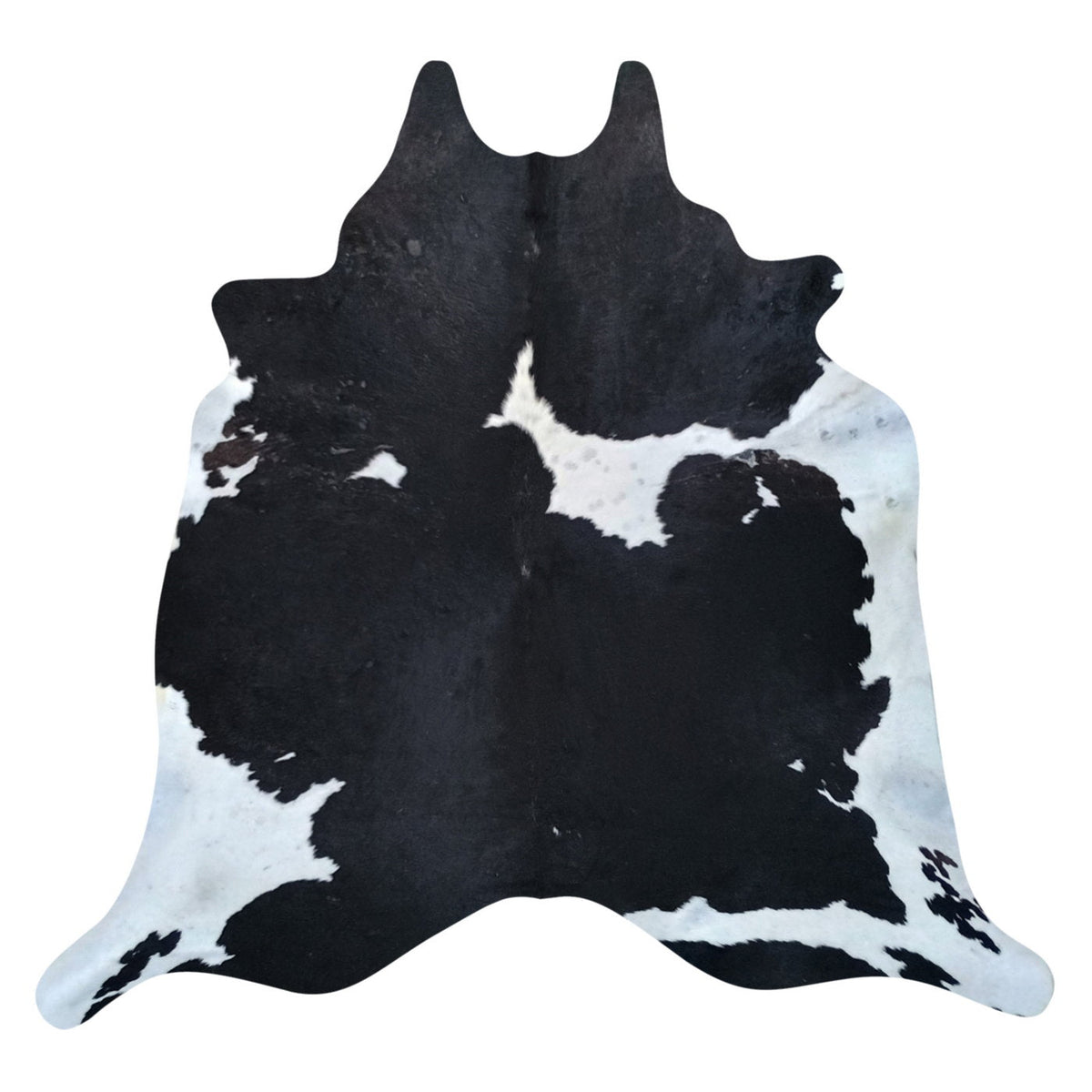 Natural Brazilian Cowhide Rug -  Espresso & Ivory