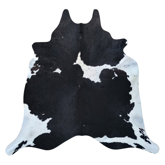 Natural Brazilian Cowhide Rug -  Espresso & Ivory