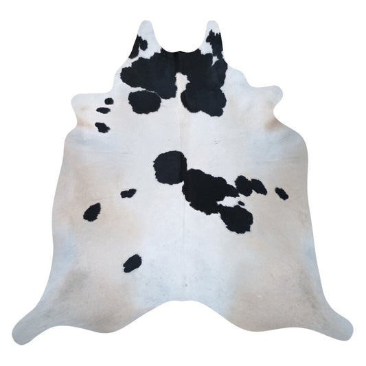 Natural Brazilian Cowhide Rug -  Ivory, Espresso & Beige