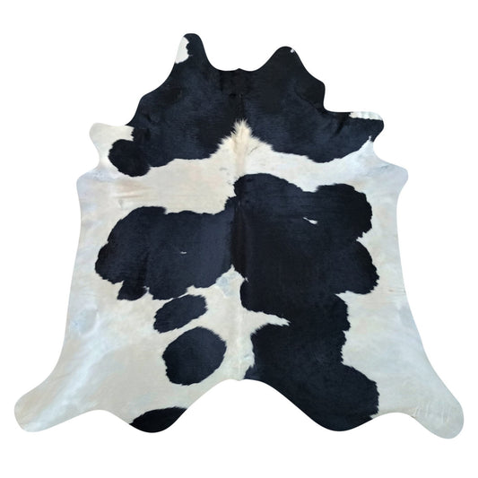 Natural Brazilian Cowhide Rug -  Espresso, Beige & Ivory