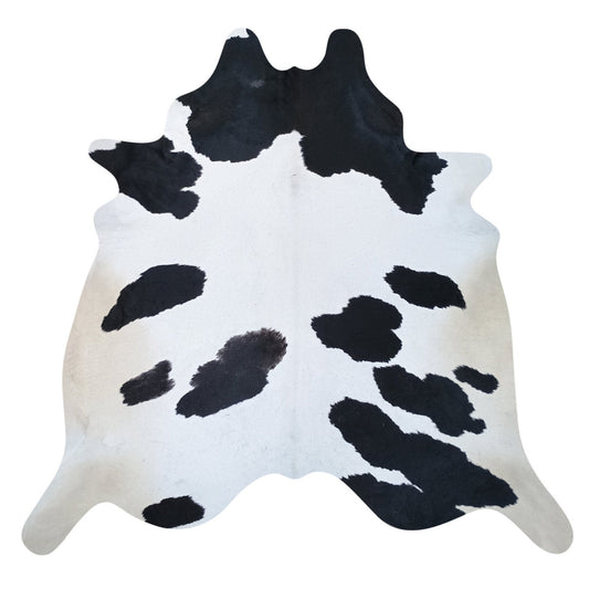 Natural Brazilian Cowhide Rug -  Ivory, Espresso & Beige