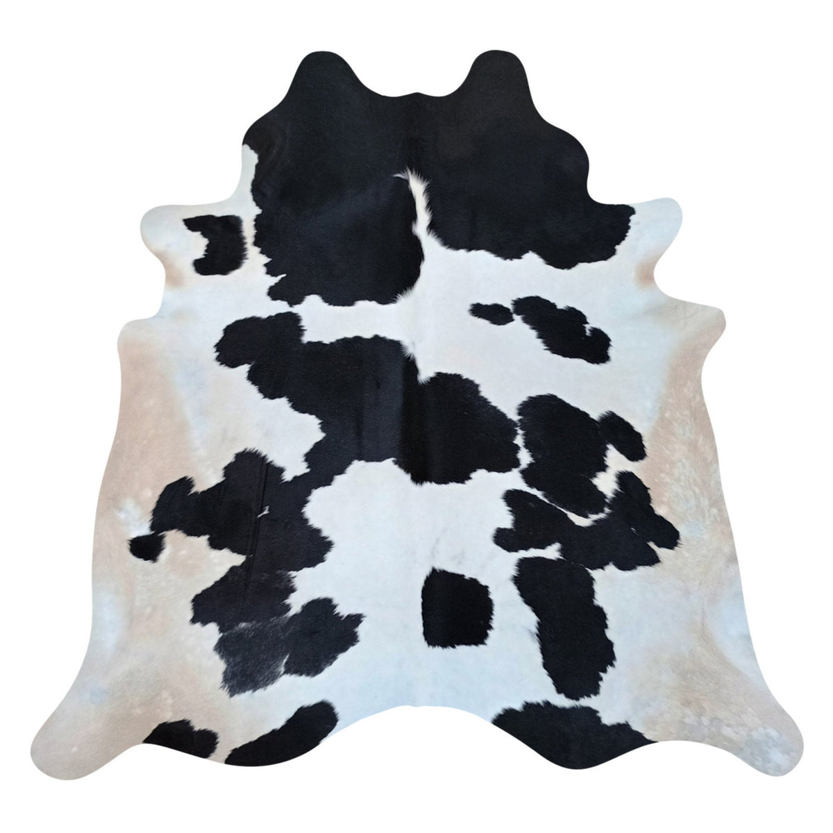 Natural Brazilian Cowhide Rug -  Espresso, Ivory & Caramel