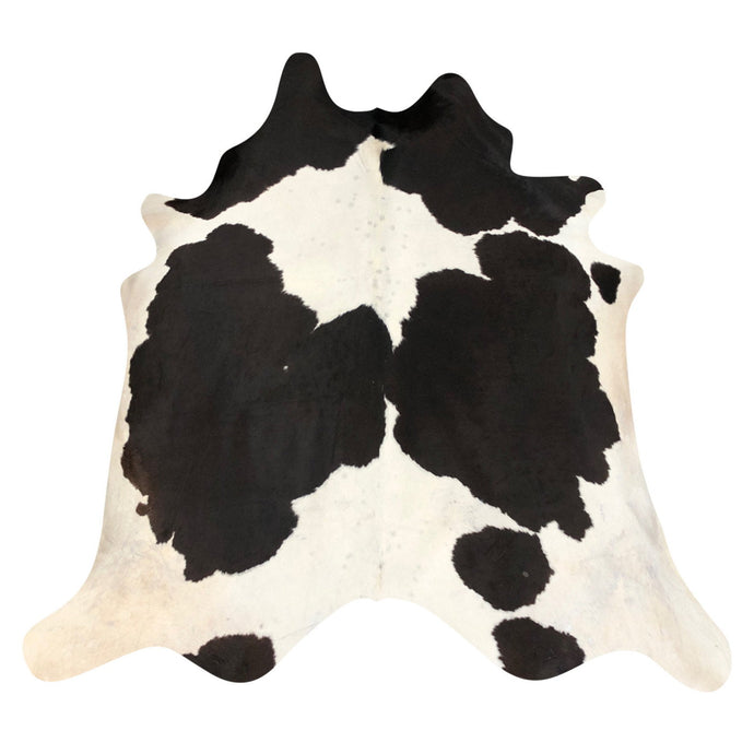 Natural Brazilian Cowhide Rug -  Espresso & Ivory