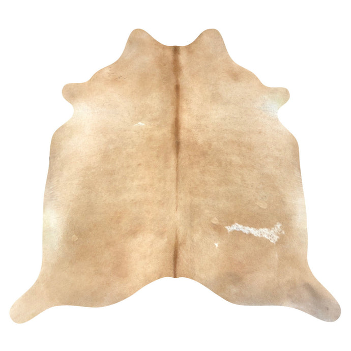 Natural Brazilian Cowhide Rug -  Caramel & Ivory