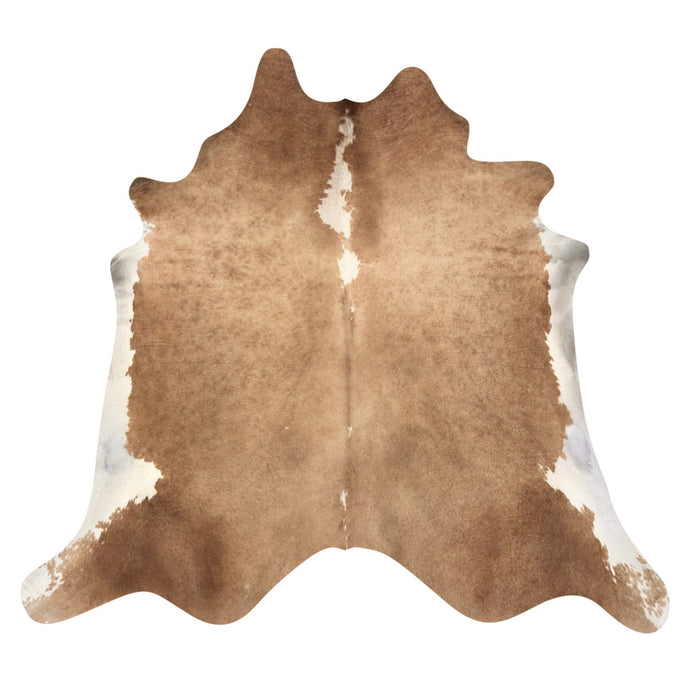 Natural Brazilian Cowhide Rug -  Mocha & Ivory
