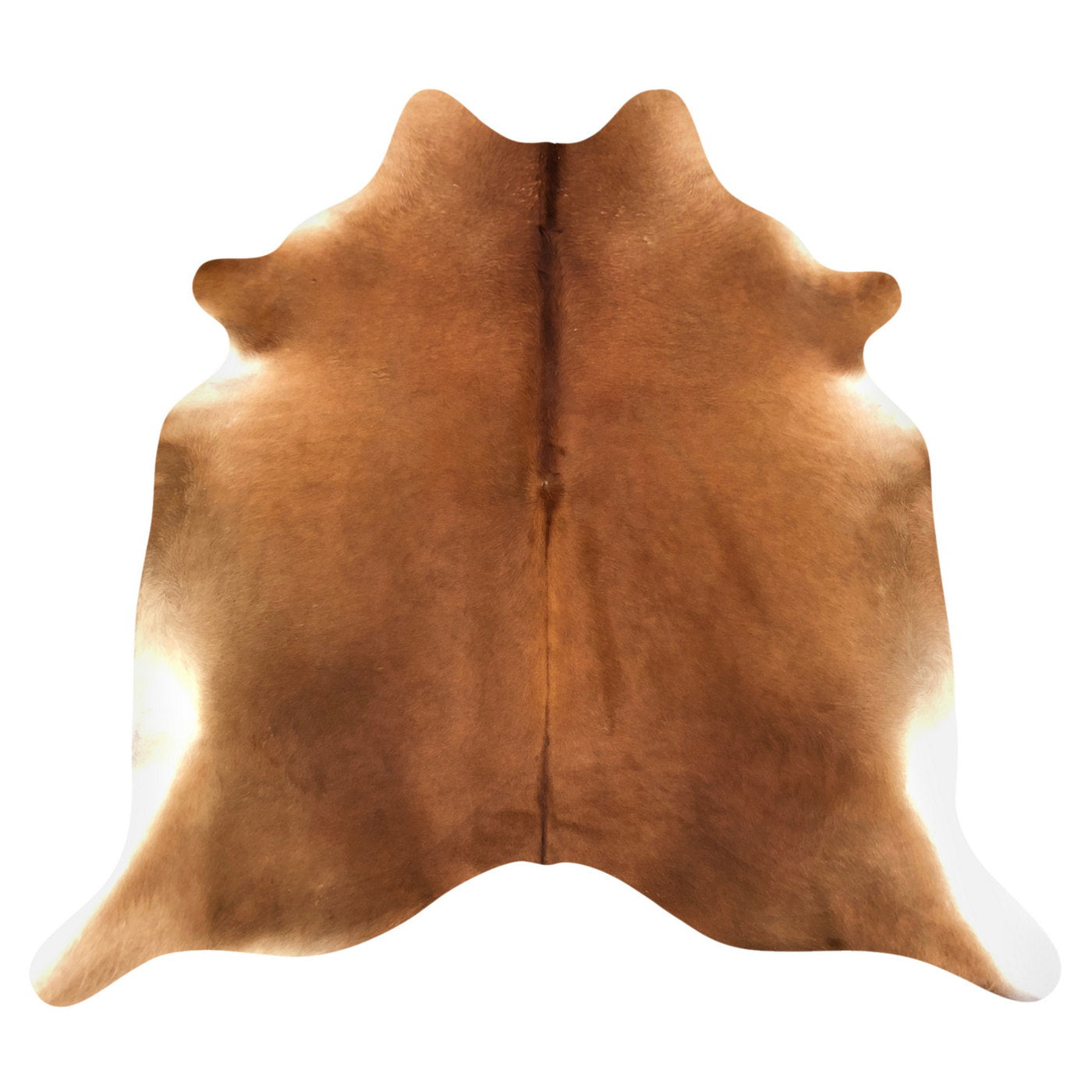 Natural Brazilian Cowhide Rug -  Mocha & Ivory