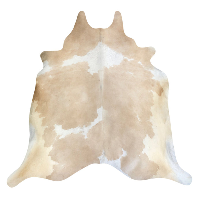 Natural Brazilian Cowhide Rug -  Ivory & Beige