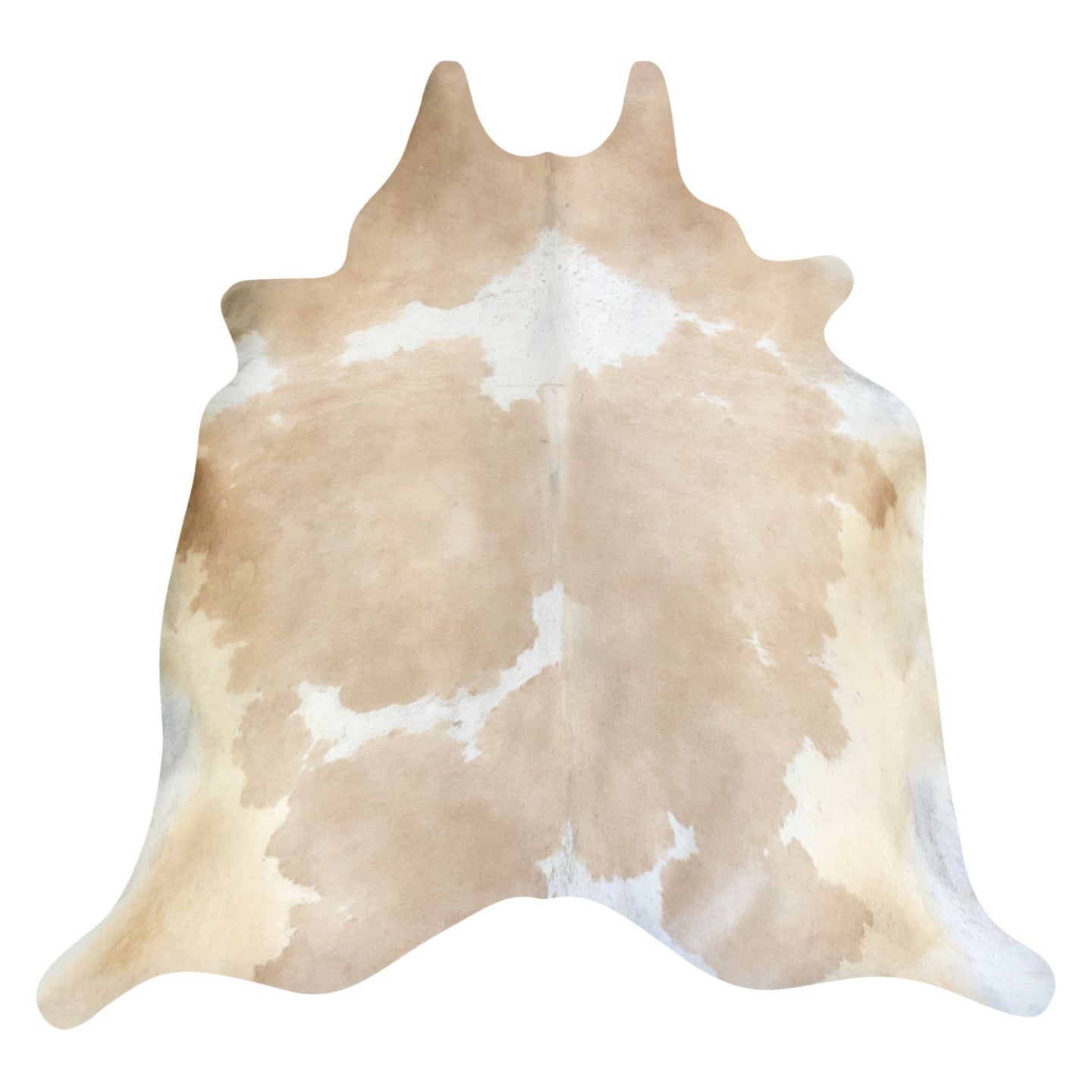 Natural Brazilian Cowhide Rug -  Ivory & Beige