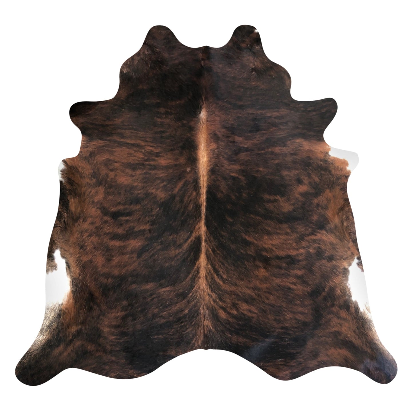 Natural Brazilian Cowhide Rug -  Mocha & Espresso