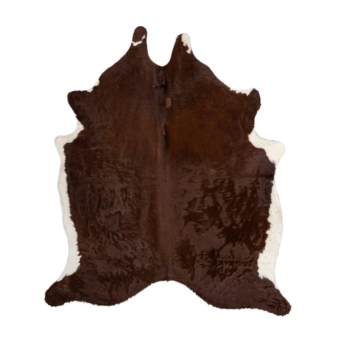Natural Brazilian Cowhide Rug -  Mocha & Ivory
