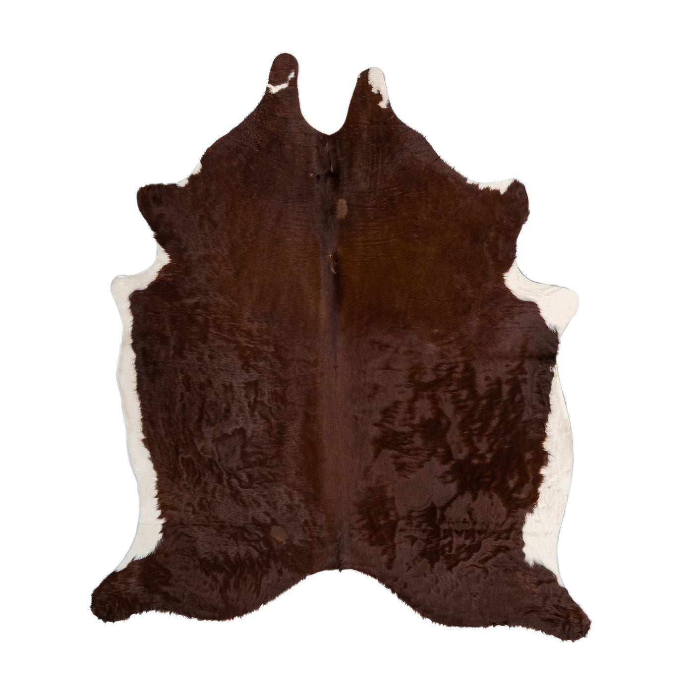 Natural Brazilian Cowhide Rug -  Mocha & Ivory