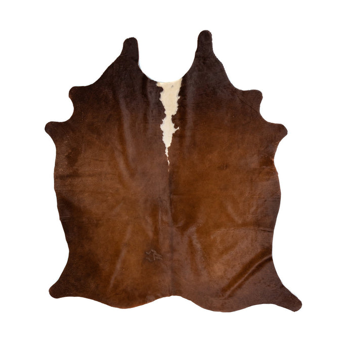 Natural Brazilian Cowhide Rug -  Mocha & Ivory