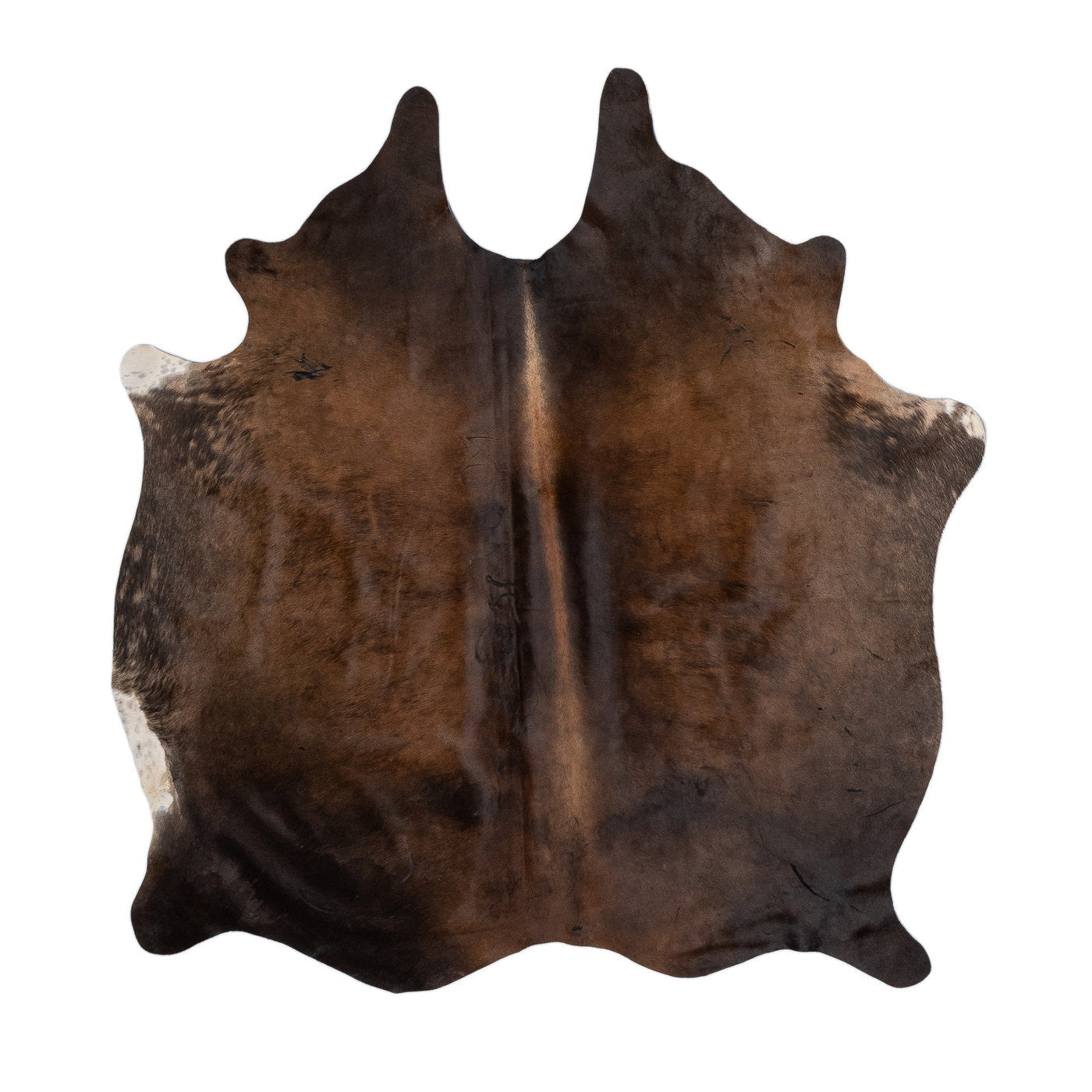 Natural Brazilian Cowhide Rug -  Mocha & Espresso
