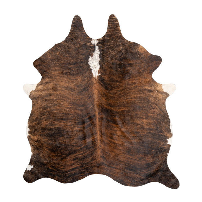 Natural Brazilian Cowhide Rug -  Mocha, Espresso & Ivory