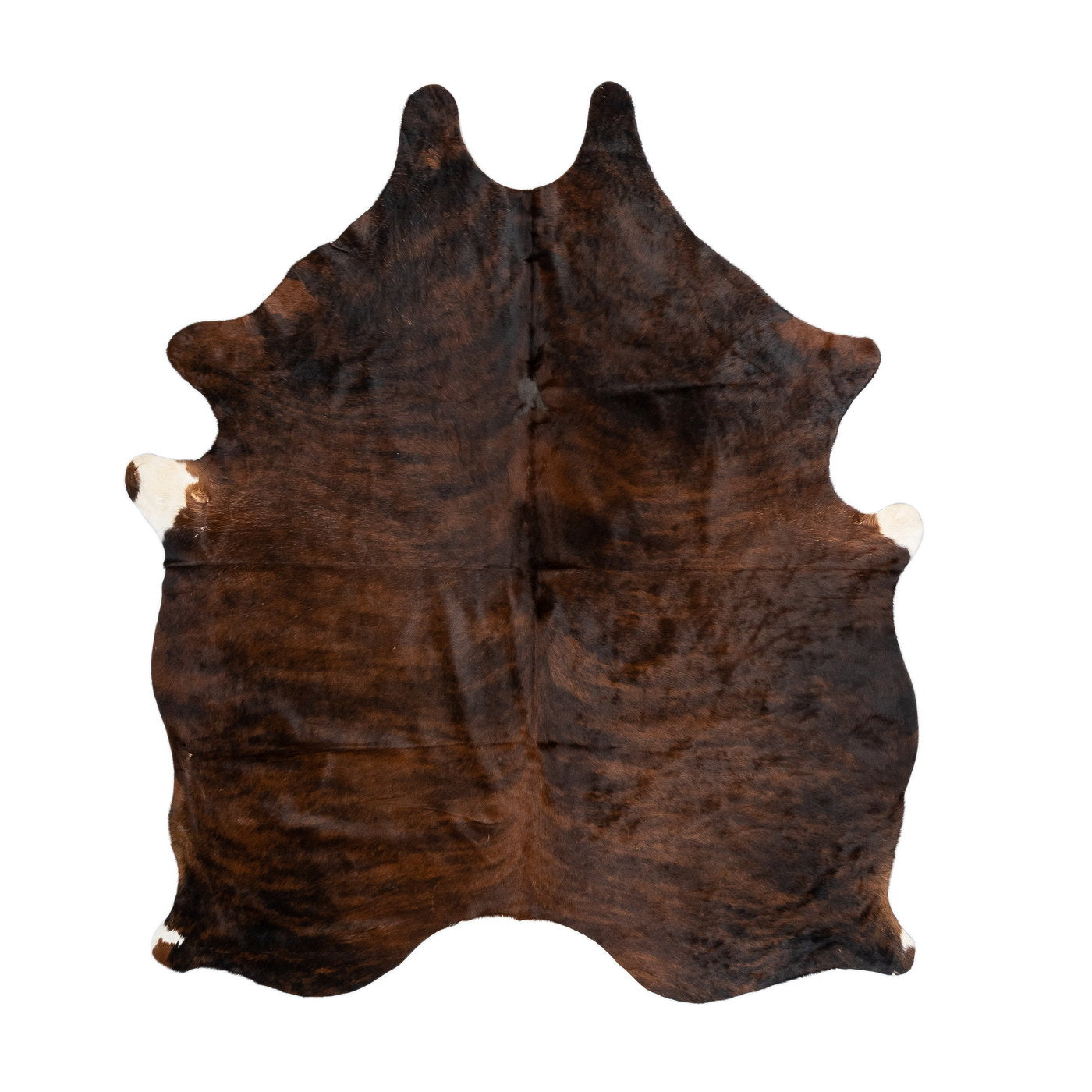 Natural Brazilian Cowhide Rug -  Mocha, Espresso & Ivory