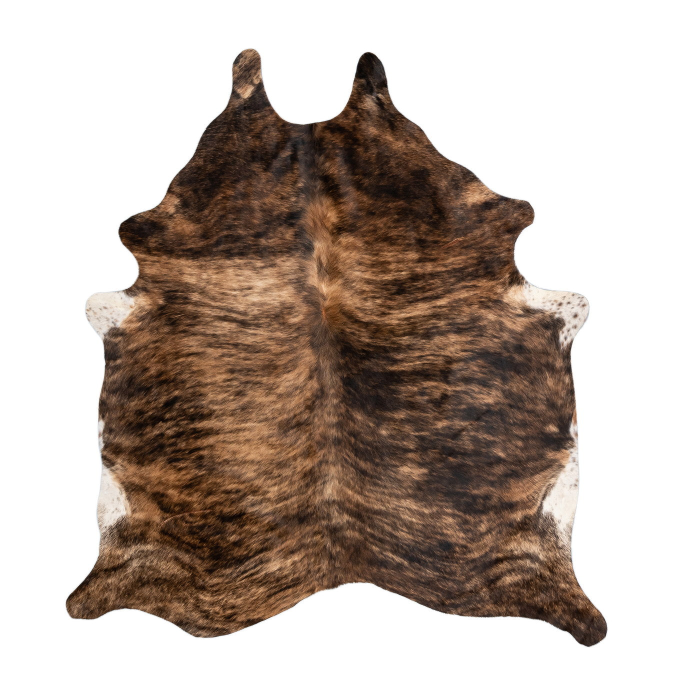 Natural Brazilian Cowhide Rug -  Mocha, Espresso & Ivory