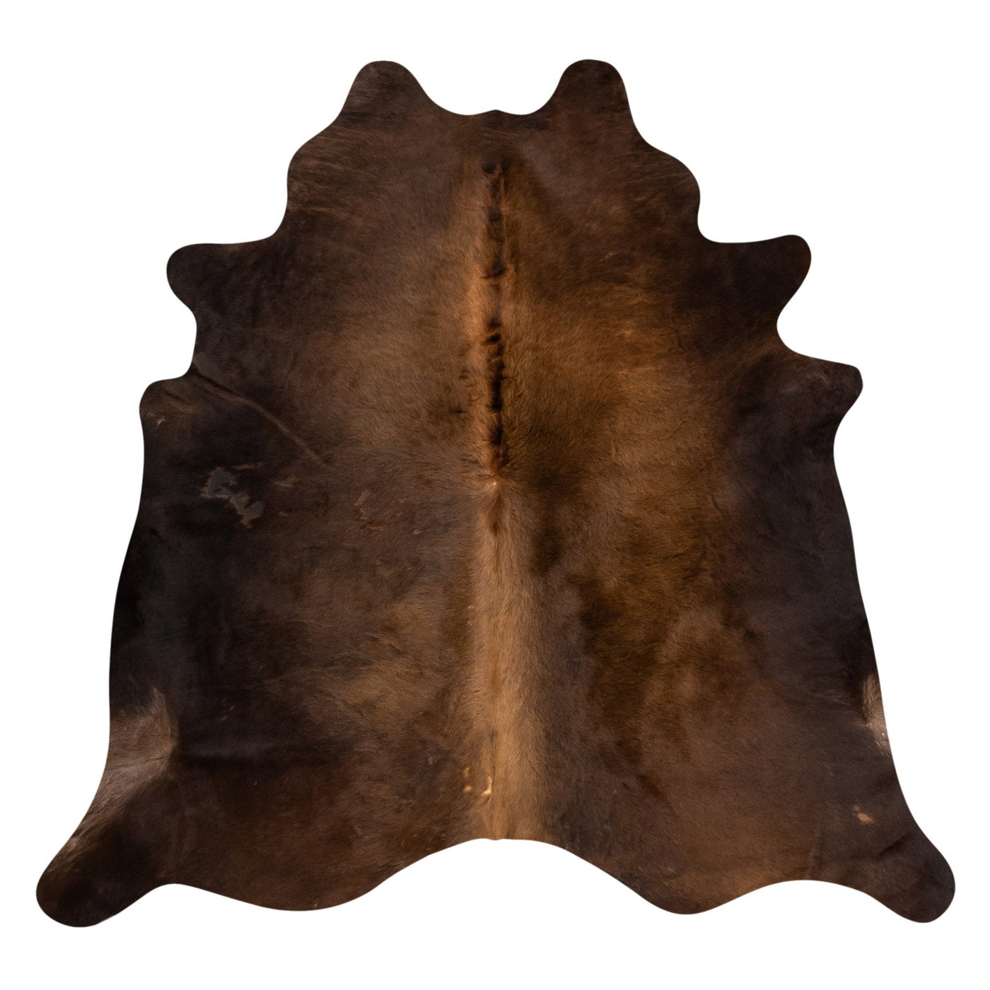 Natural Brazilian Cowhide Rug -  Mocha & Espresso