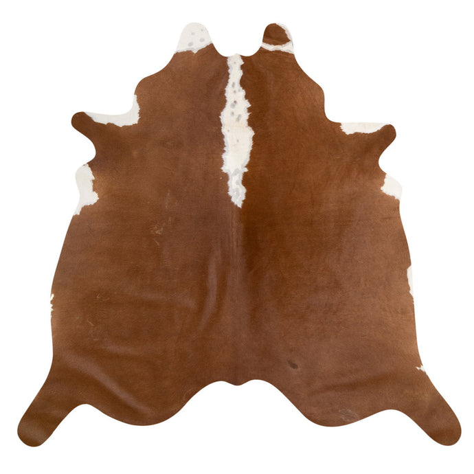 Natural Brazilian Cowhide Rug -  Mocha & Ivory