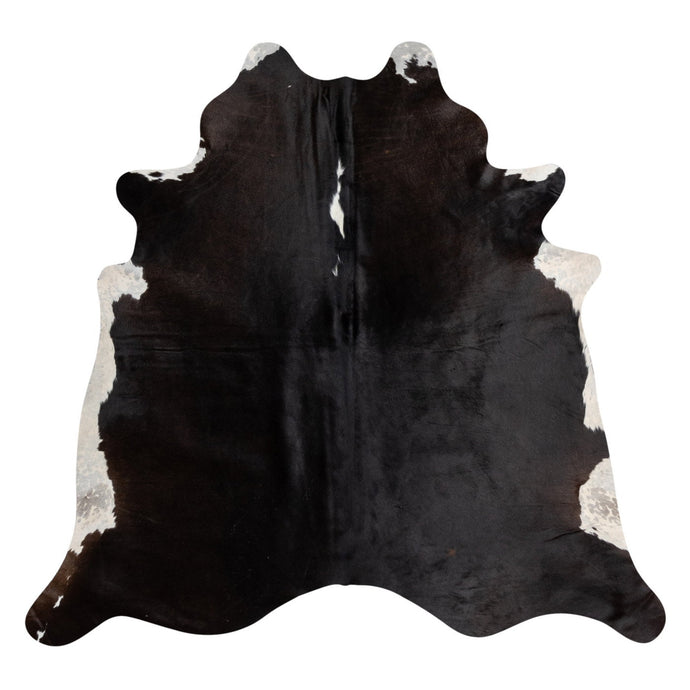 Natural Brazilian Cowhide Rug -  Espresso & Ivory