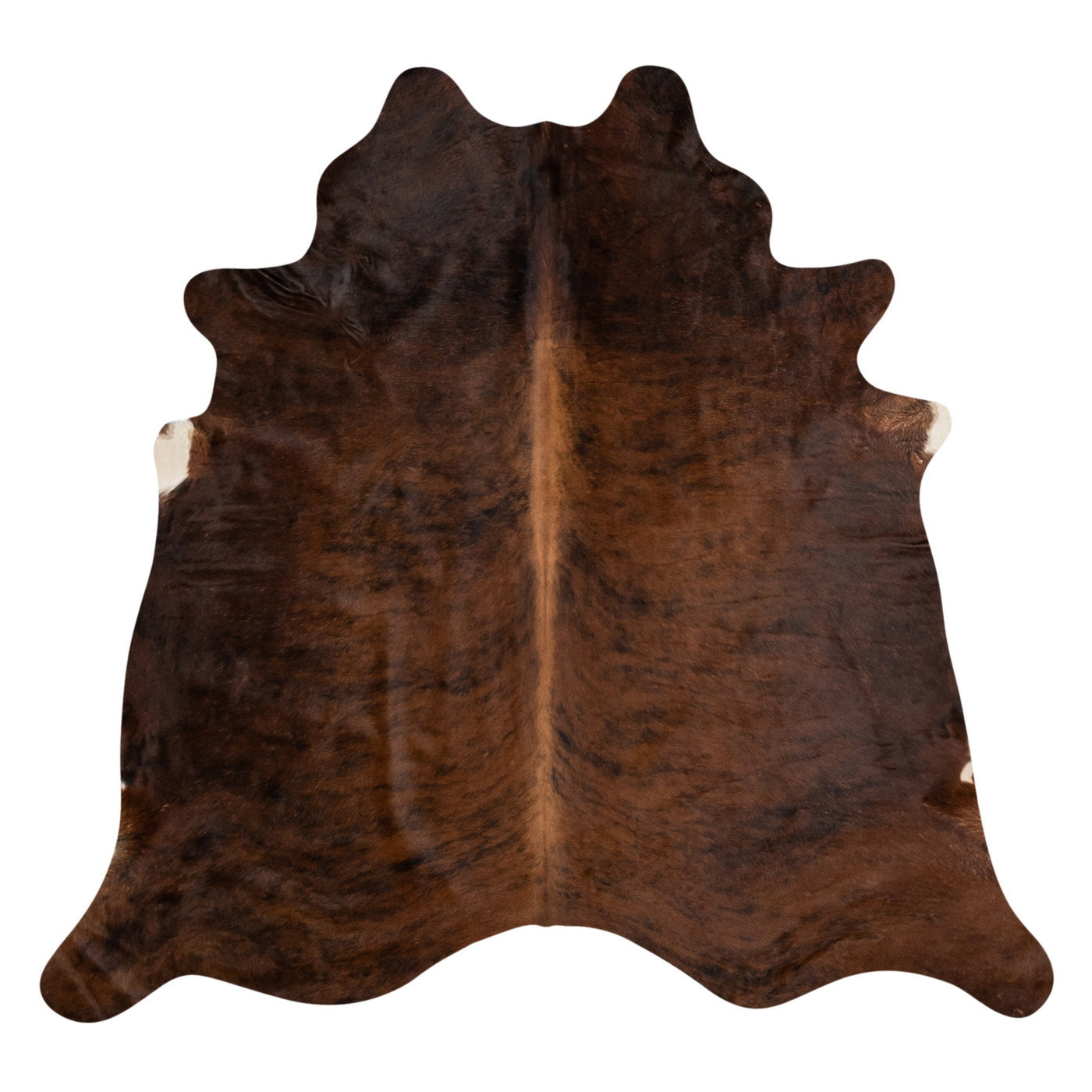 Natural Brazilian Cowhide Rug -  Mocha & Espresso