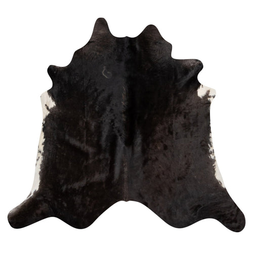 Natural Brazilian Cowhide Rug -  Espresso & Ivory