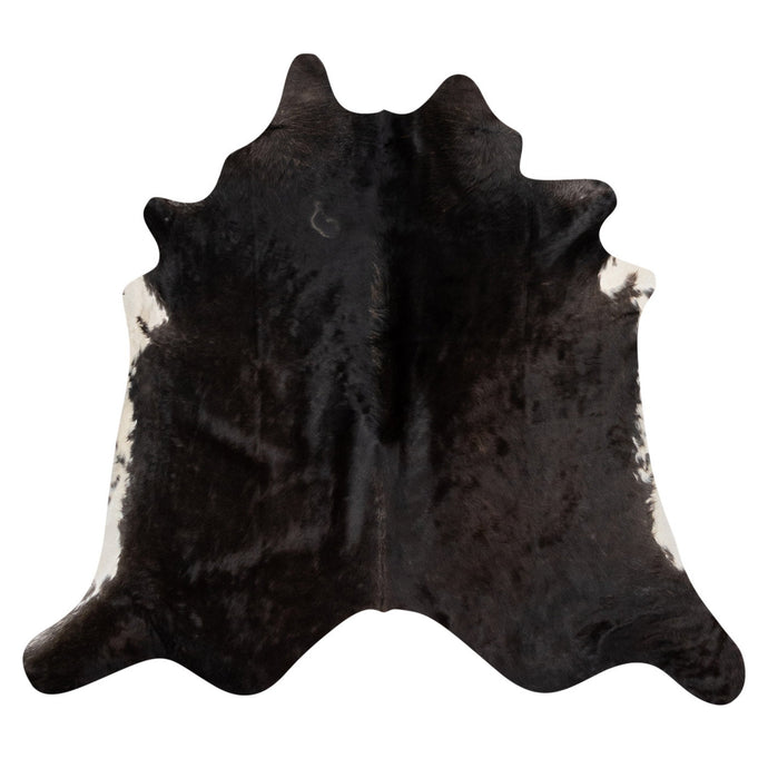 Natural Brazilian Cowhide Rug -  Espresso & Ivory