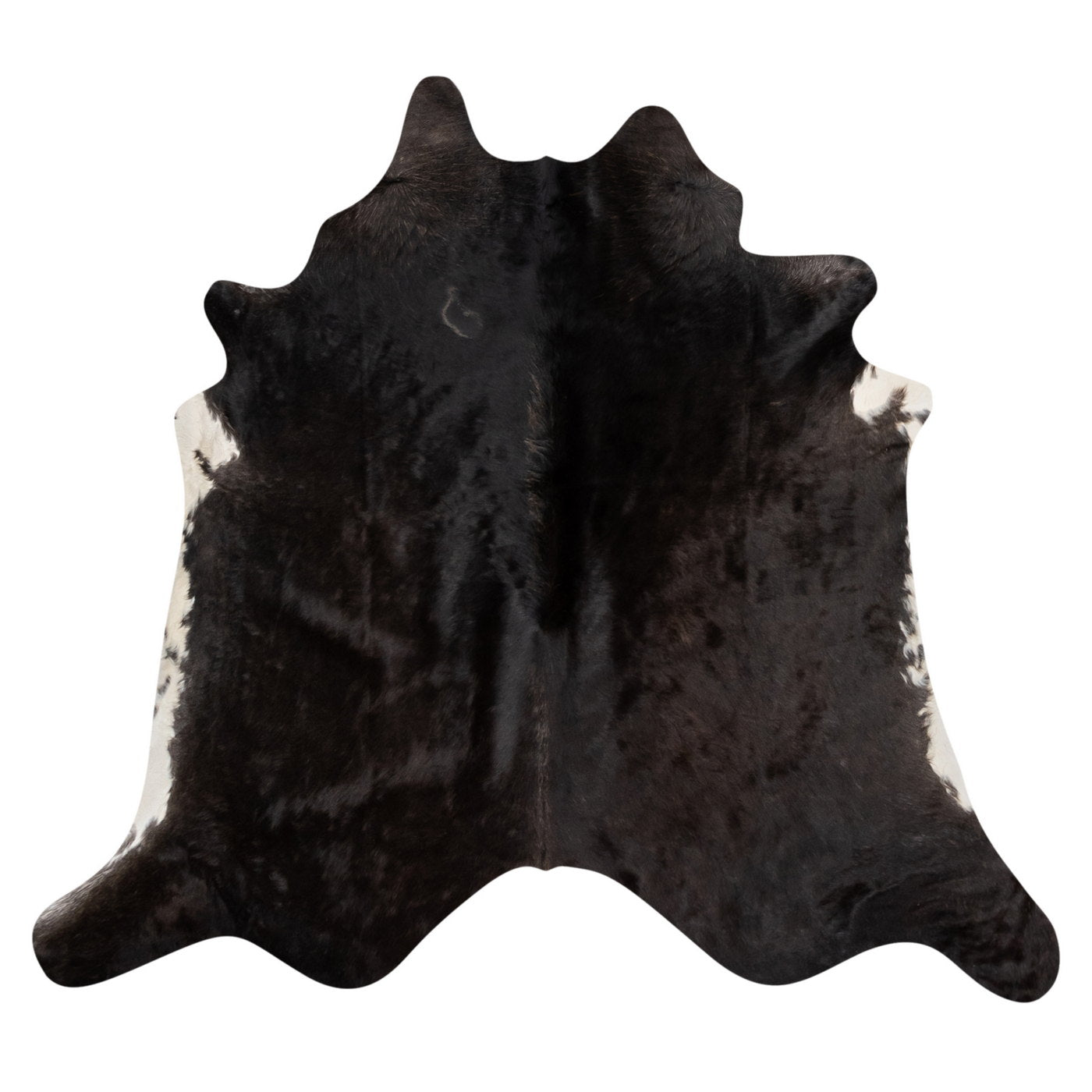 Natural Brazilian Cowhide Rug -  Espresso & Ivory