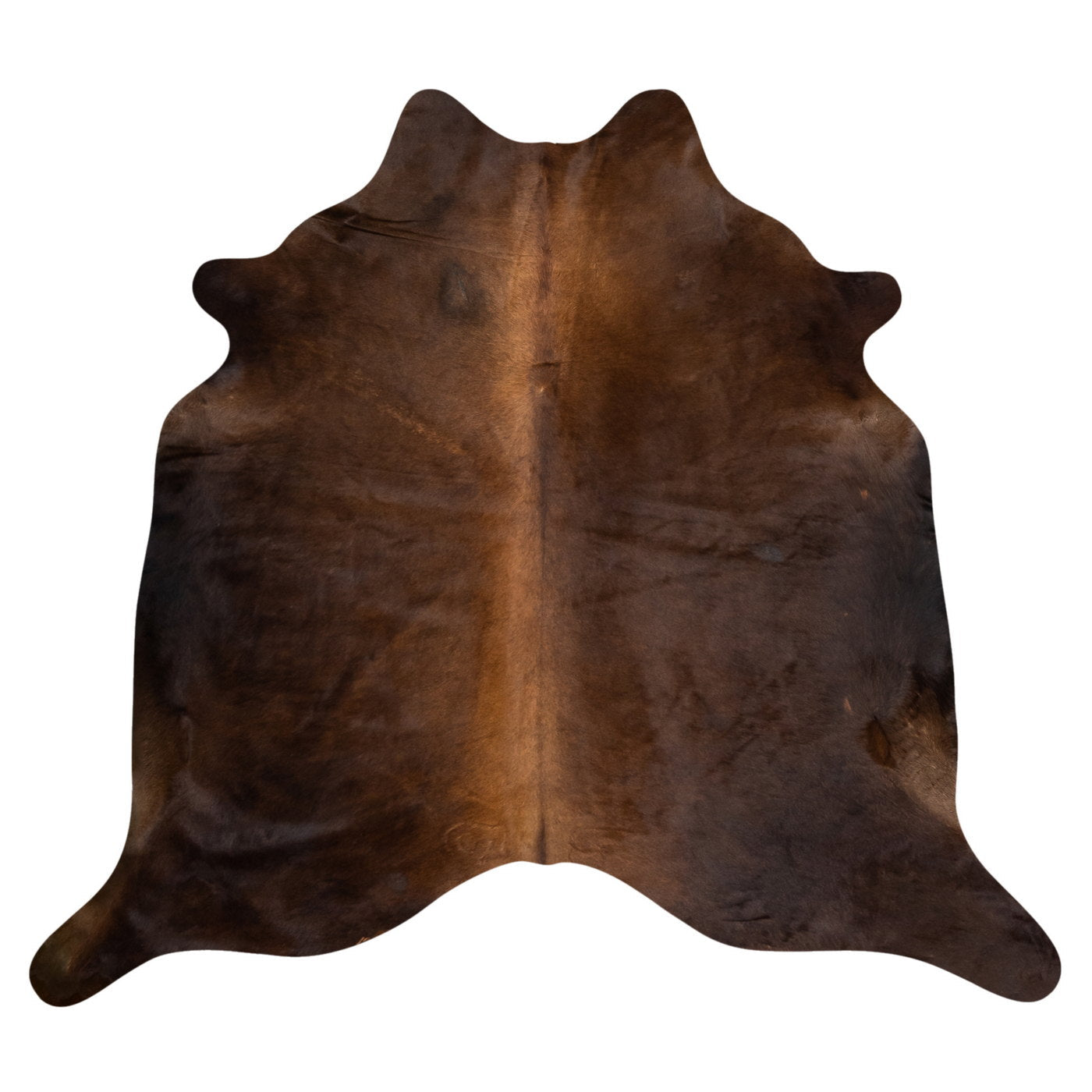 Natural Brazilian Cowhide Rug -  Mocha & Espresso